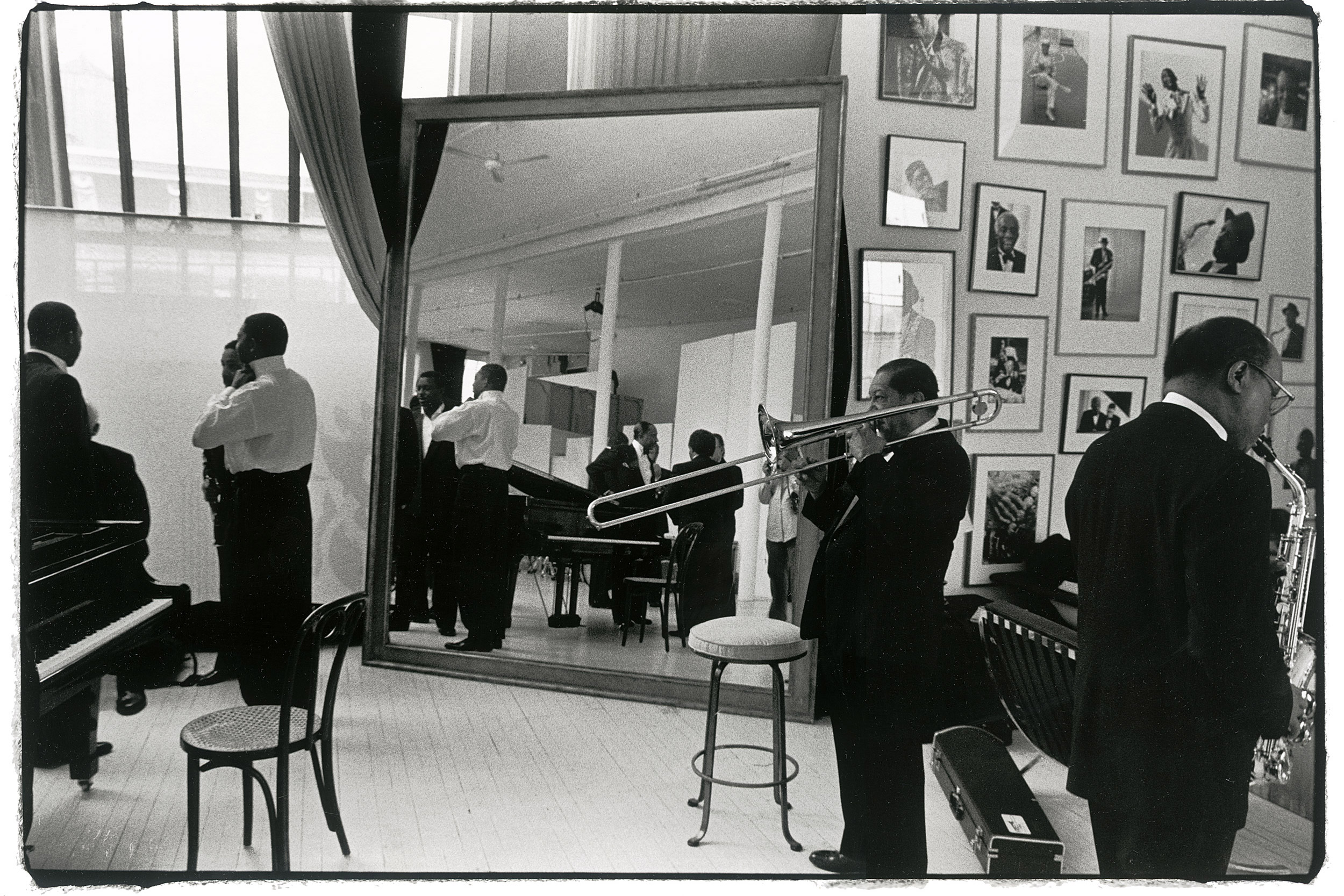 Lincoln Center room with musicians