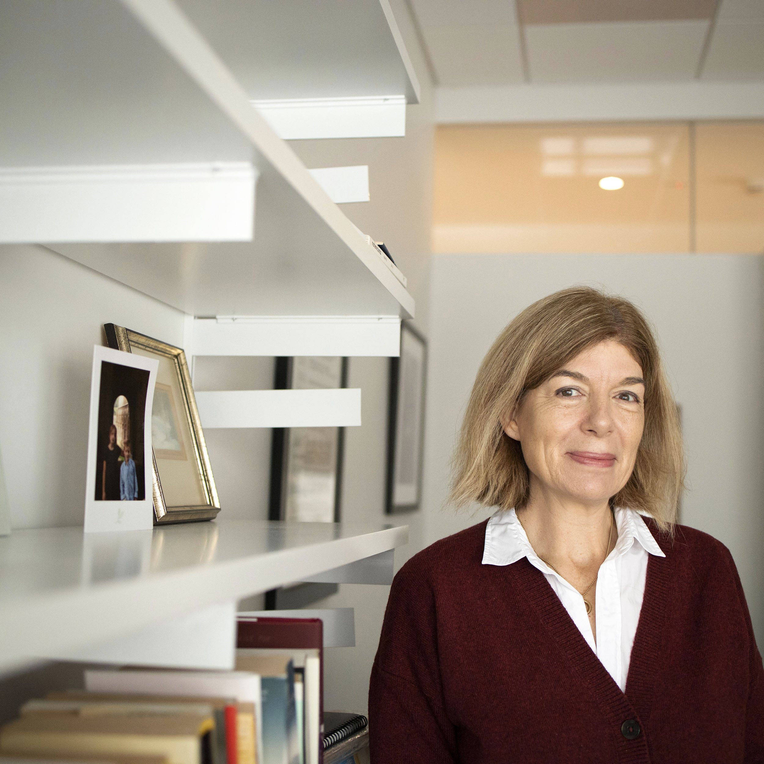 Claire Messud is pictured in her office.