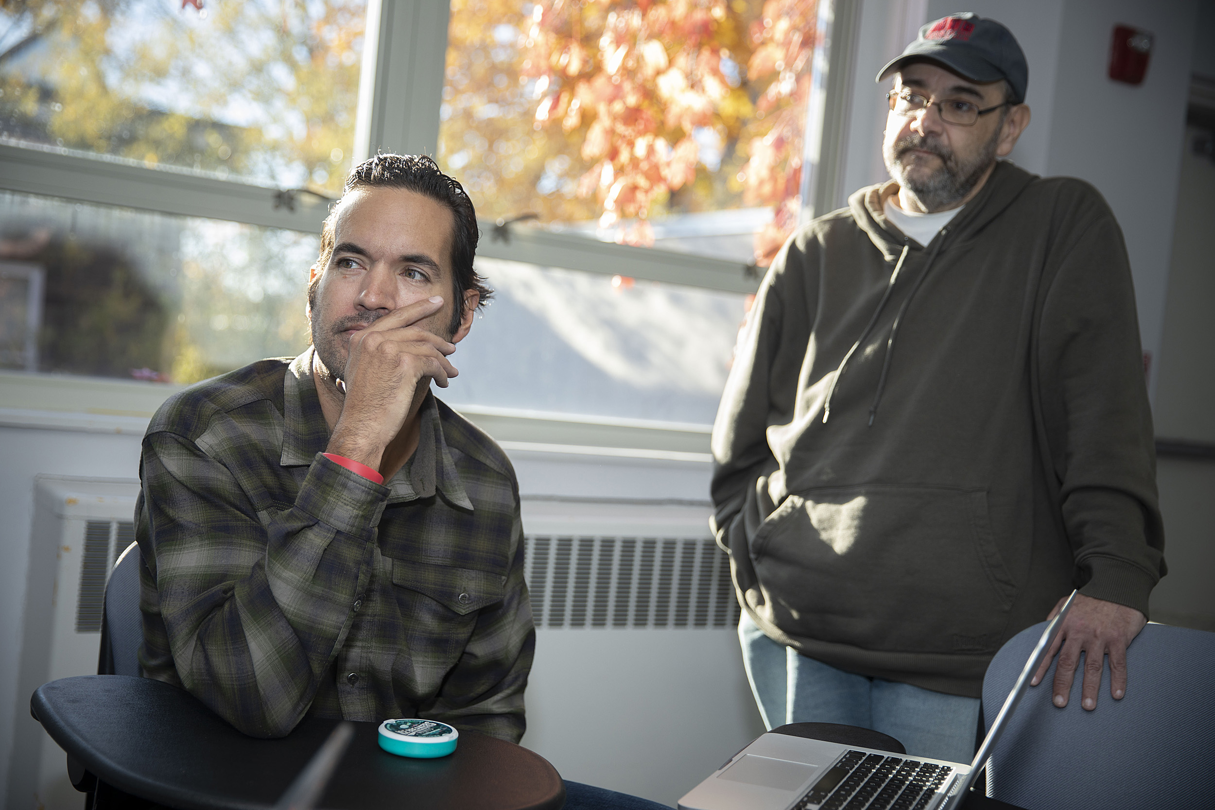 Sergio Lopez with his tutor.