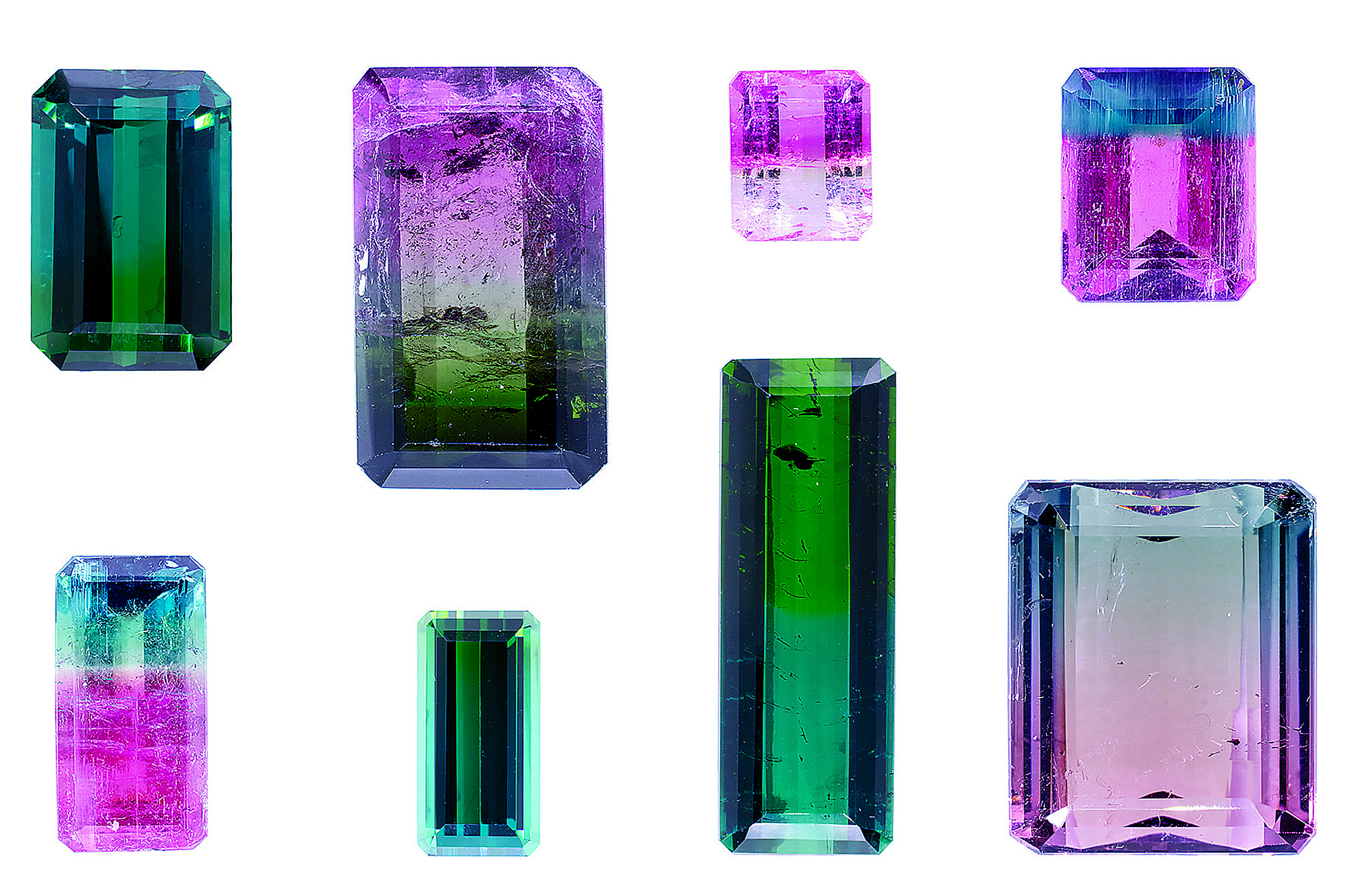 Tourmaline gemstones.