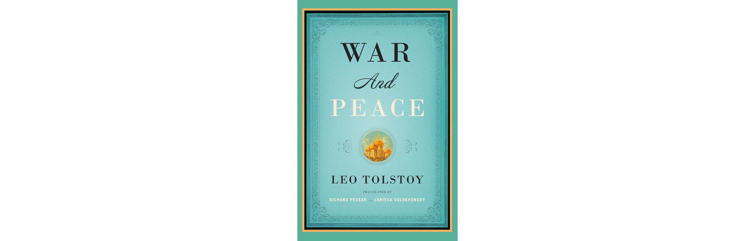 "War and Peace" book cover.