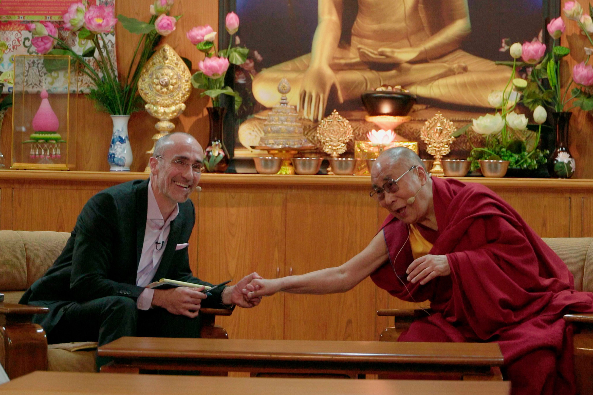 Arthur Brooks with the Dalai Lama.