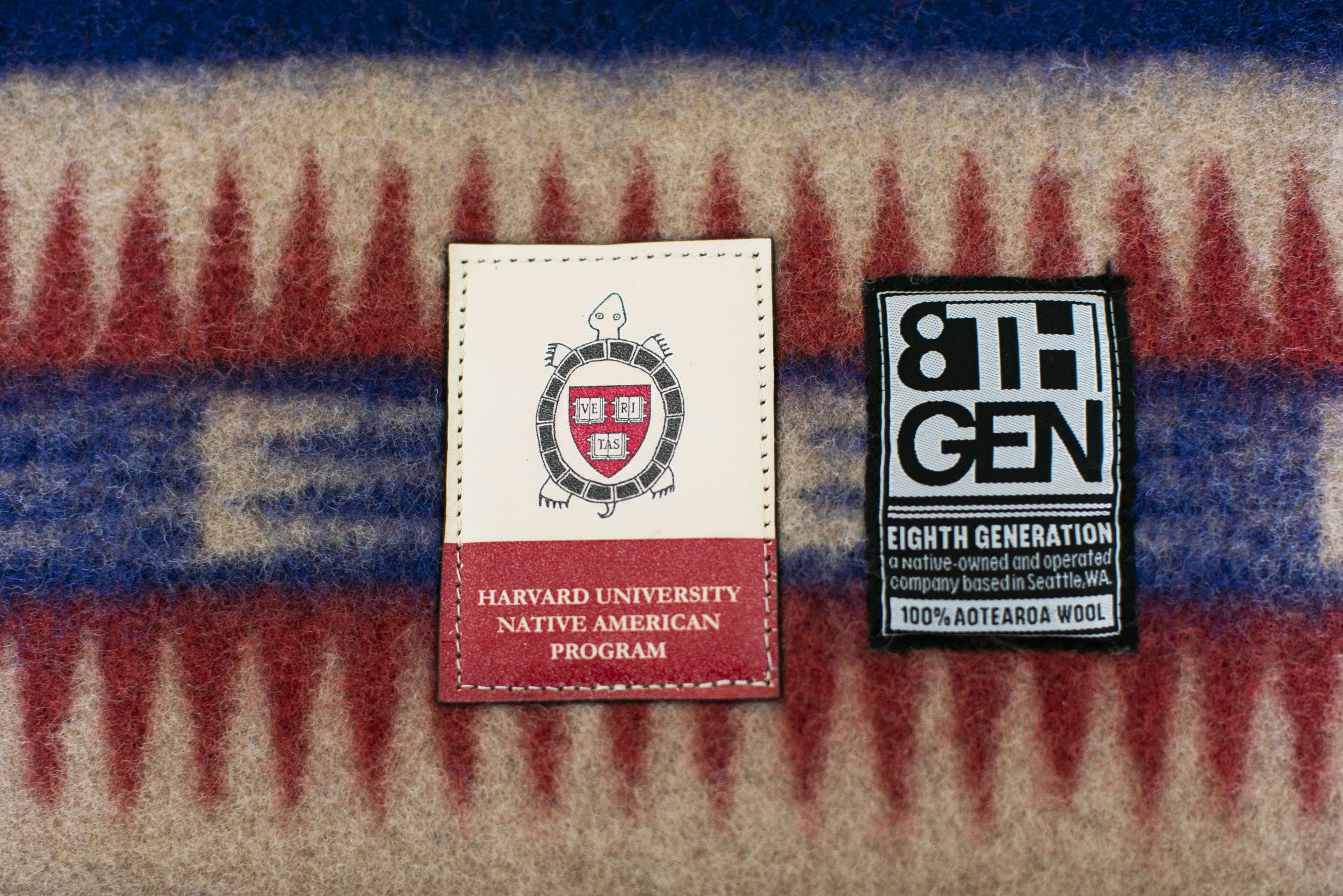 A special blanket from Eighth Generation, a Native-owned blanket company.