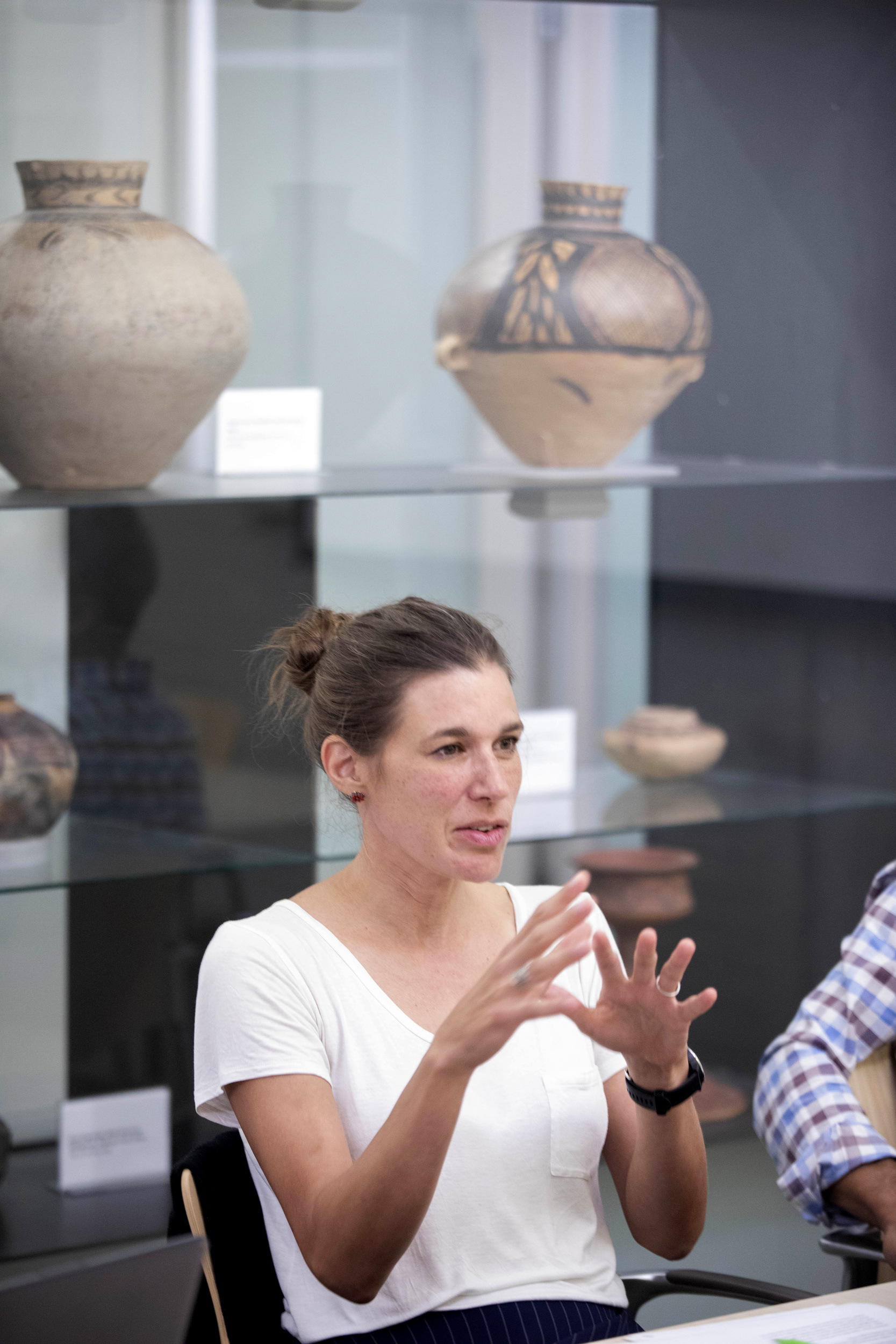 Amy E. Clark, assistant professor of Anthropology, teaches “Archaeological Method and Theory” in the Peabody Museum.