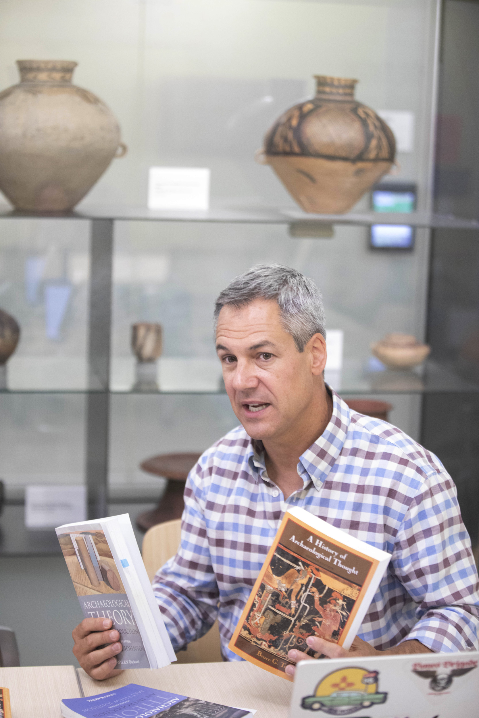 Matthew Liebmann, Peabody Professor of American Archaeology and Ethnology, teaches “Archaeological Method and Theory” in the Peabody Museum.