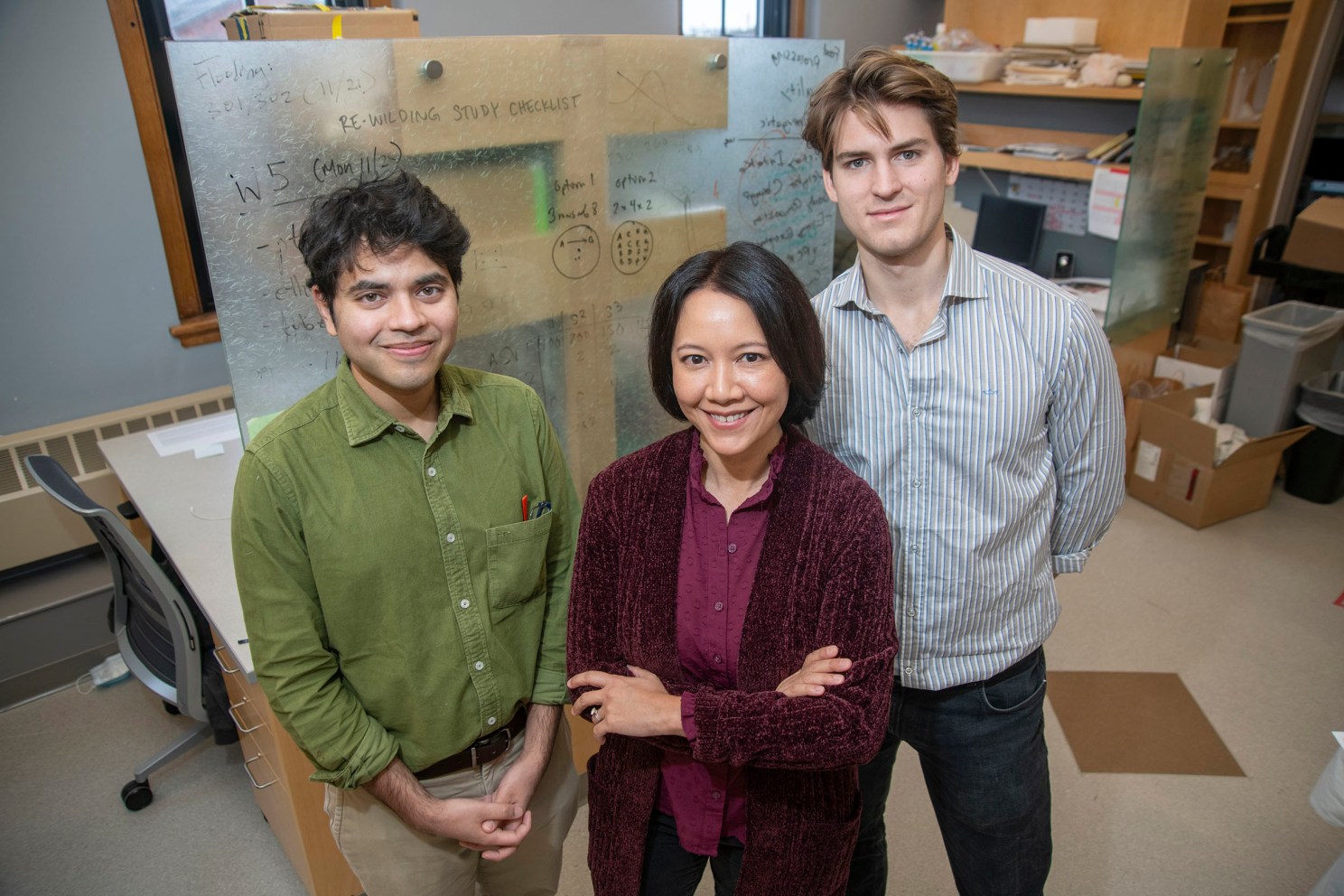 Amar Sarkar (l to r), Rachel Carmody, and Cameron Mcinroy. 