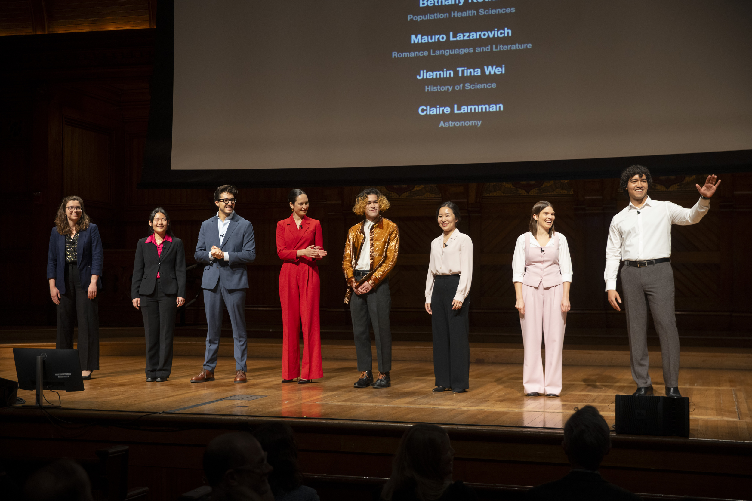 Harvard Horizon Scholars on stage.