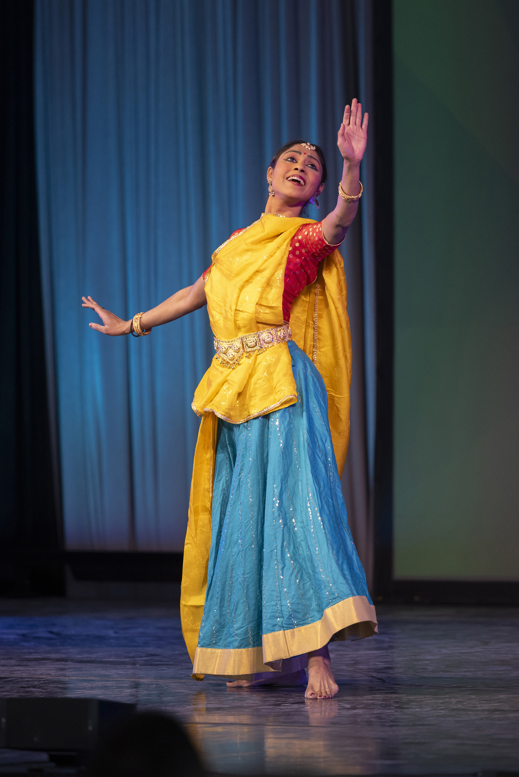Anugraha Raman dances during Arts First Weekend.