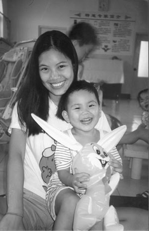 Charmaine Lee with toddler