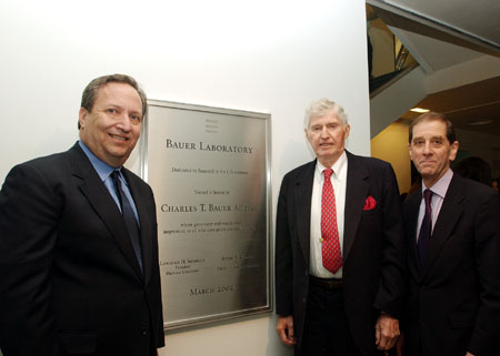 Lawrence H. Summers, Charles T. Bauer and Jeremy R. Knowles