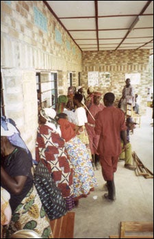Women visiting prisoners