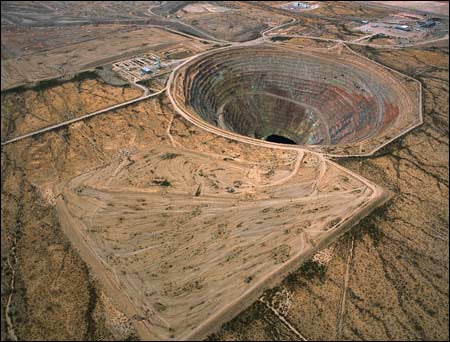 exhausted strip mine