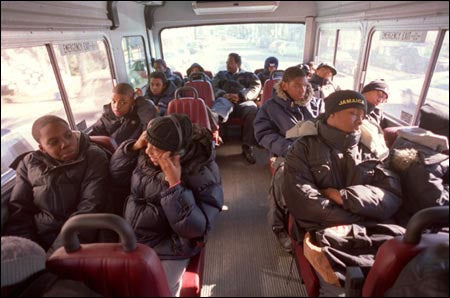 Choirboys on the bus