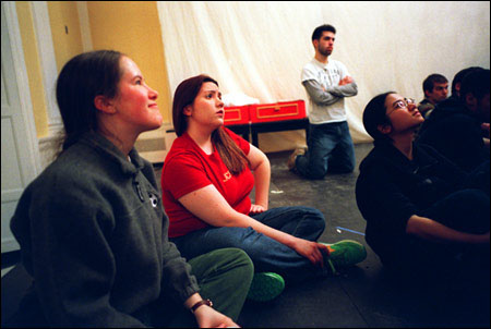Students at rehearsal