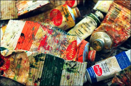 Tubes of paint