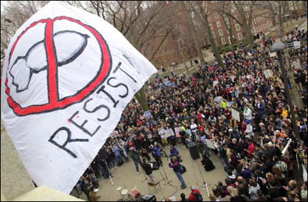 Students protesting