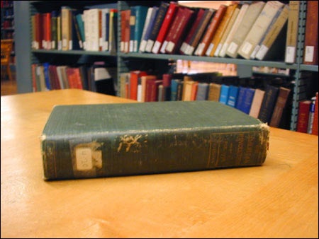 Book recently returned to Lamont library