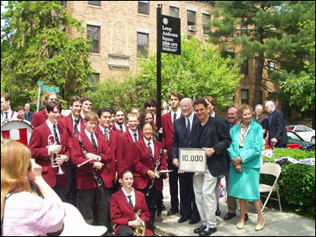 Harvard Band members, John Williams, Keith Lockhart, Eleanor Firke