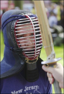 Clayton Myers '06 in kendo