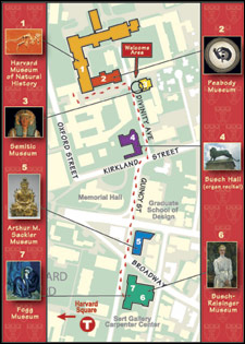 Map of Harvard museums