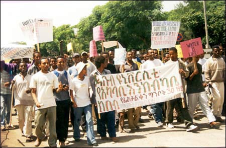 Ethiopian protestors