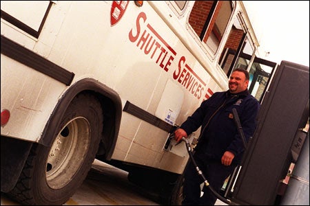 Gentile with bus