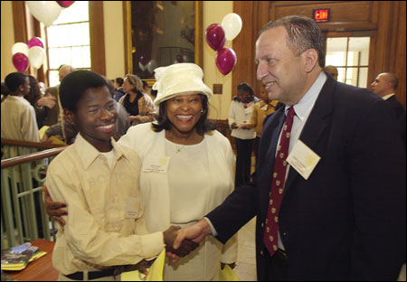 Ismahil Olanrewaju, Sybil N. Knight, President Lawrence H.