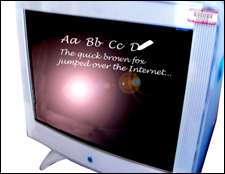 illstration of a blackboard seen on a computer