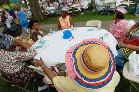 Ladies in their picnic