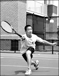 young tennis player