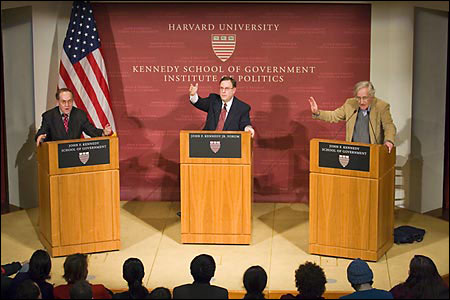 Alan Dershowitz, Brian Mandell and Noam Chomsky
