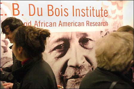 Crowd at W.E.B Du Bois Institute opening
