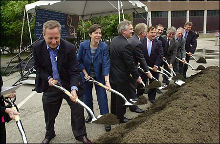 Breaking ground for the Broad