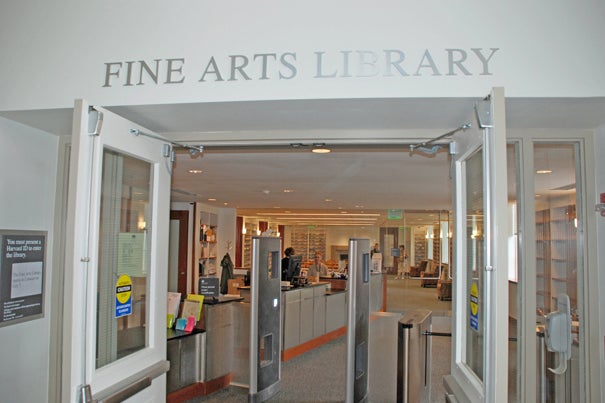 The Fine Arts Library is now open in its temporary space in the Littauer Building in the North Yard.
