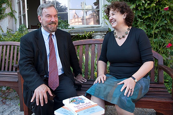 Based on their book “Successful Societies,” a collection of essays, co-editors Peter A. Hall (left) and Michele Lamont believe that the health of the population turns less on the quality of the health care, or on the amount of spending that goes into health care, and more heavily on the quality of everyday life.