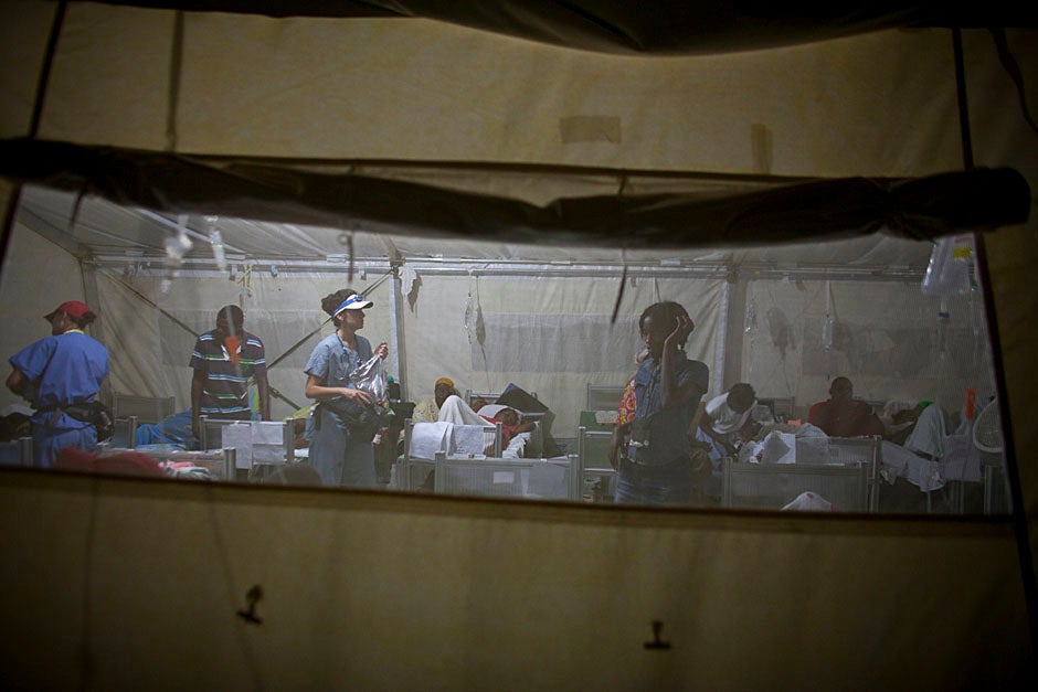 The night shift at the hospital is mostly covered by foreign nationals who have volunteered their services.   
Justin Ide/Harvard Staff Photographer