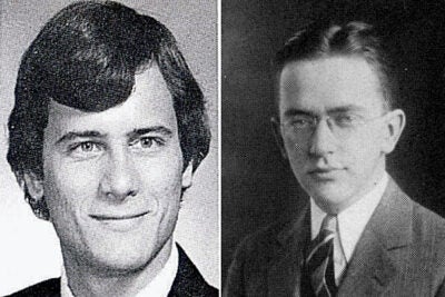John G. Roberts (left) was nominated in 2005 by President George W. Bush. Roberts graduated Harvard College in 1976 and Harvard Law School in 1979. Harold Andrew Blackmun (right) studied under Felix Frankfurter at Harvard Law School before graduating in 1932. He was nominated by President Richard Nixon in 1970 and served the court until 1994. Antonin Scalia (bottom) is the longest-serving justice. A 1986 nominee of President Ronald Reagan, Scalia is still serving. He is a 1960 graduate of Harvard Law School.