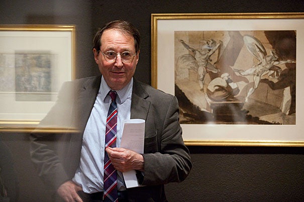 David Bindman, the 2010 Sheila Biddle Ford Foundation Fellow at the W.E.B. Du Bois Institute, calls the Harvard Art Museums' robust collection of British works from the early 19th century a "hidden collection." An intimate exhibit of these works is on display in connection with Bindman's class, “The Past and the Present: British Art of the 19th Century."