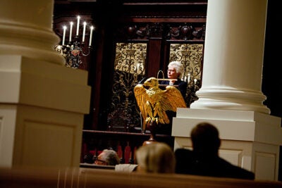 “The American system of justice, particularly in our state courts, is in crisis. It is a crisis that if left unchecked will undermine the very principles of fairness and equality that sustain our democracy,” said Chief Justice Margaret H. Marshall of the Supreme Judicial Court of Massachusetts, when delivering the Paul Tillich Lecture at the Memorial Church. Marshall, who announced her retirement in July, has agreed to delay her departure until a nominee to the court is confirmed.