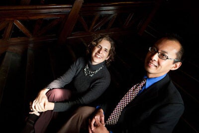 “Few fellowships out there recognize the importance of this time in our careers,” said Ingrid Katz, who, alongside Roy Ahn (right) are recipients of the Shore Fellowship, which offers stipends to junior faculty at the most vulnerable point in their academic careers.