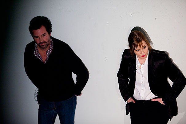 Suzanne Vega (right) is collaborating with director Kay Matschullat ’77 and musician Duncan Sheik (left) on a musical theater piece about Carson McCullers, who died in 1967. The three talked about their work and the collaborative process during a discussion Thursday (Dec. 2) at Harvard’s newest art space Arts @ 29 Garden.