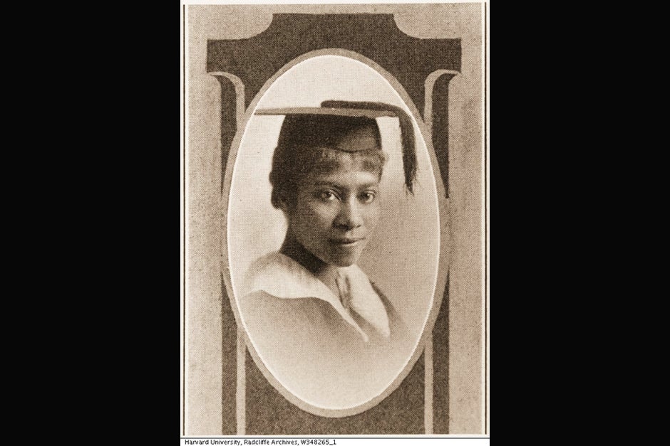 Eva B. Dykes earned three degrees at Radcliffe — A.B. 1917 (magna cum laude), A.M. 1918, and Ph.D. 1921. She was one of the first three African-American women in the United States (and the only one at Radcliffe) to earn a Ph.D., and she also was elected to Phi Beta Kappa. Credit: Schlesinger Library, Radcliffe Institute, Harvard University (http://www.radcliffe.edu/schles/)