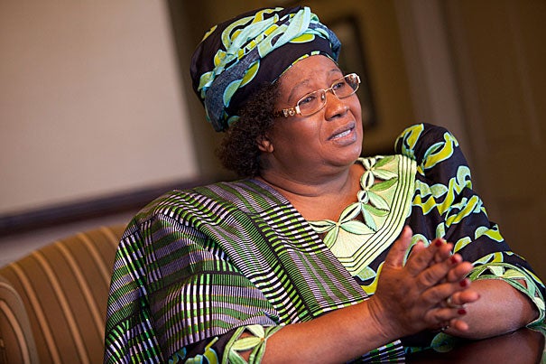Joyce Banda, vice president of Malawi: "Joyce Bandas are out there in Africa. They are just waiting for partners. They can do it, but they just need support." 