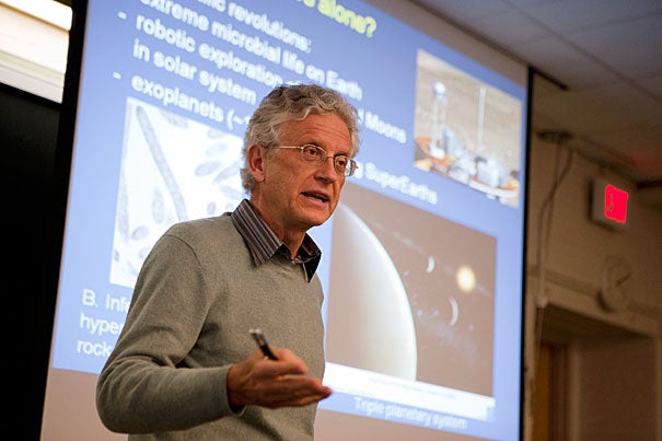 “If there ever was a moment to think about the origins of life, it surely is now,” said Ralph Pudritz in his talk "Equipping Planets for Life.” Pudritz spoke at one of the regular forums sponsored by Harvard’s Origins of Life Initiative.