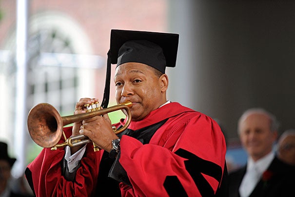  Wynton Marsalis will launch a two-year performance and lecture series on April 28, with an appearance at Sanders Theatre. Harvard awarded Marsalis an honorary doctorate in music in 2009. 