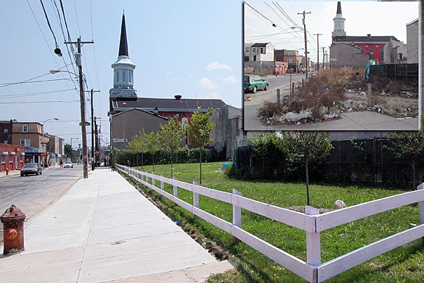 The Philadelphia LandCare Program, a Bright Ideas recipient, has transformed thousands of trash-strewn, idle parcels of land into neighborhood assets by adding trees, wood fences, and well-maintained lawns as a strategic interim precursor to development. 
