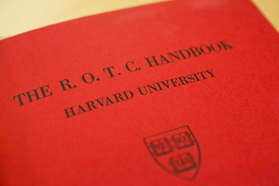 The ROTC Handbook for Harvard University in 1942. Stephanie Mitchell/Harvard Staff Photographer