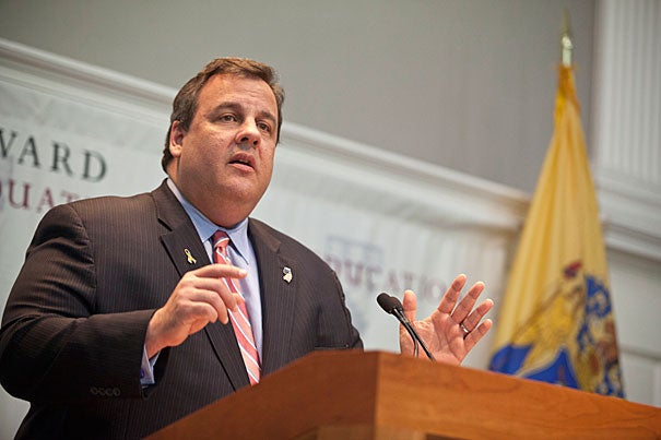 In a talk at the Harvard Graduate School of Education, New Jersey Gov. Chris Christie urged students to “take chances, take a little risk,” to help improve the nation’s public school systems. “In my view, this is the biggest fight we can have,” he told the crowd.