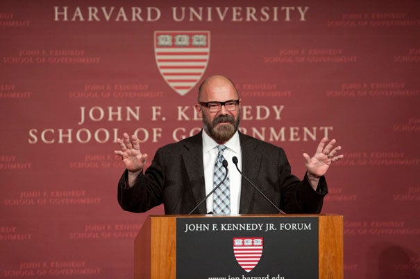 Political commentator Andrew Sullivan delivered the 2011 T.H. White Lecture on Press and Politics at the Kennedy School of Government.