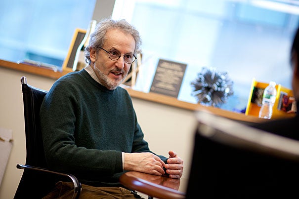 New research, led by Wyss Institute founding director Donald Ingber (pictured), uses nanoparticles that can be programmed to deliver drug or stem cell therapies to specific disease sites. This is considered an excellent alternative to systemic treatments because improved responses can be obtained with significantly lower therapeutic doses and hence, fewer side effects. The research was co-led by Kaustabh Ghosh, a former postdoctoral fellow at Harvard-affiliated Children’s Hospital Boston. 